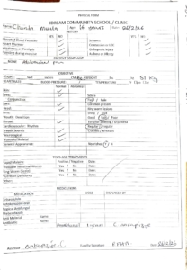 Clinic cards chanda mwila