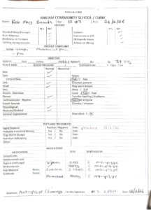 Clinic cards rose banda